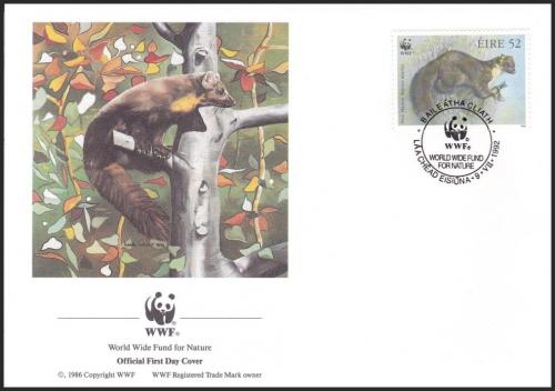 FDC Irsko 1992 Kuna lesn, WWF 123 Mi# 801