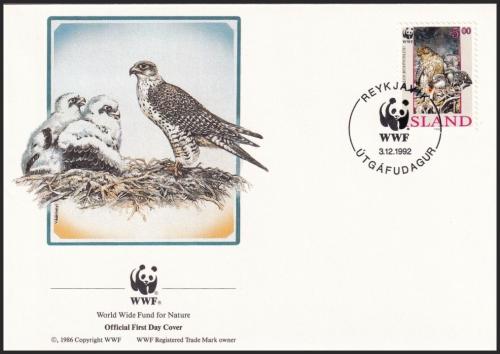 FDC Island 1992 Raroh loveck, WWF 136 Mi# 776
