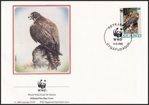 FDC Island 1992 Raroh loveck, WWF 136 Mi# 779