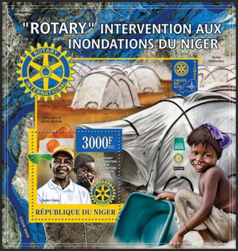 Potovn znmka Niger 2013 Rotary Intl. Mi# Block 170 Kat 8