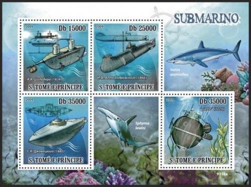 Potovn znmky Svat Tom 2009 Ponorky Mi# 4073-76 Kat 10