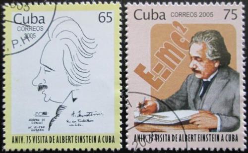 Potovn znmky Kuba 2005 Albert Einstein Mi# 4720-21