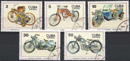 Potovn znmky Kuba 1985 Motocykly Mi# 2954-58