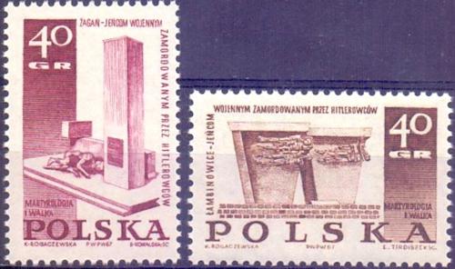 Potovn znmky Polsko 1967 Vlen pamtnky Mi# 1818-19