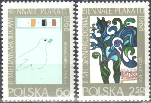 Potovn znmky Polsko 1968 Plakty Mi# 1844-45