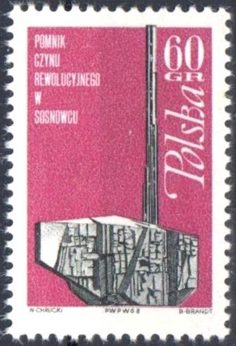 Potovn znmka Polsko 1968 Pamtnk revoluce Mi# 1854