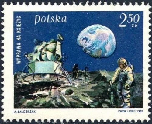 Potovn znmka Polsko 1969 Apollo 11 Mi# 1940