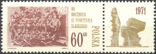 Potovn znmka Polsko 1971 Tet slezsk povstn, 50. vro Mi# 2078