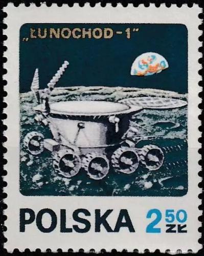 Potovn znmka Polsko 1971 Lunochod 1 Mi# 2122
