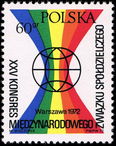 Potovn znmka Polsko 1972 Mezinrodn kongres drustev Mi# 2173