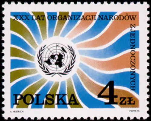 Potovn znmka Polsko 1975 OSN, 30. vro Mi# 2390