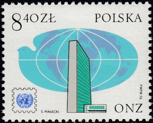 Potovn znmka Polsko 1976 Znmky OSN, 25. vro Mi# 2451