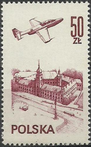 Potovn znmka Polsko 1978 Letadlo nad Varavou Mi# 2540