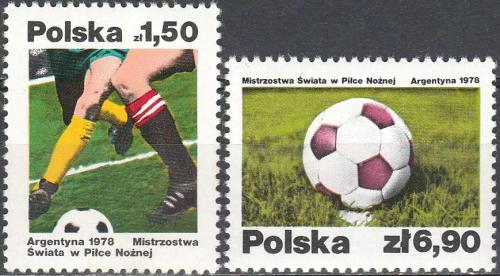 Potovn znmky Polsko 1978 MS ve fotbale Mi# 2557-58