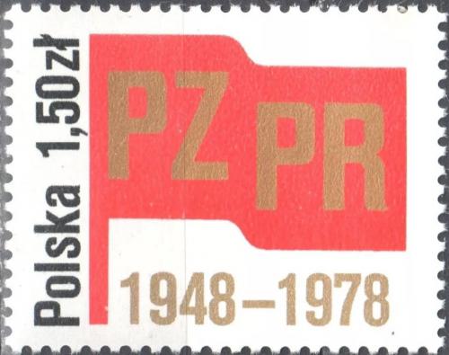 Potovn znmka Polsko 1978 Polsk sjednocen dlnick strana Mi# 2597