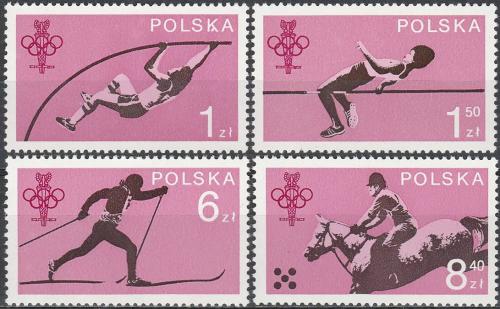 Potovn znmky Polsko 1979 Polsk olympijsk vbor, 60. vro Mi# 2612-15