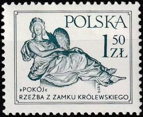 Potovn znmka Polsko 1979 Devn socha, Andrzej le Brun Mi# 2624