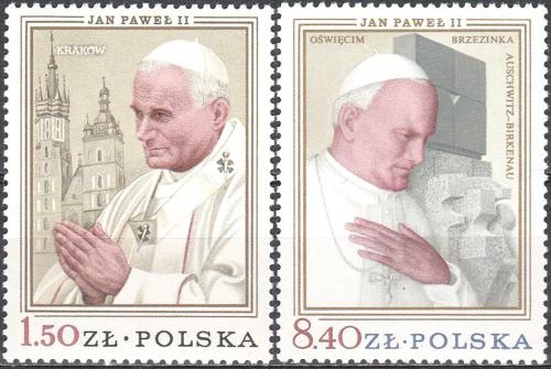 Potovn znmky Polsko 1979 Pape Jan Pavel II. Mi# 2629-30