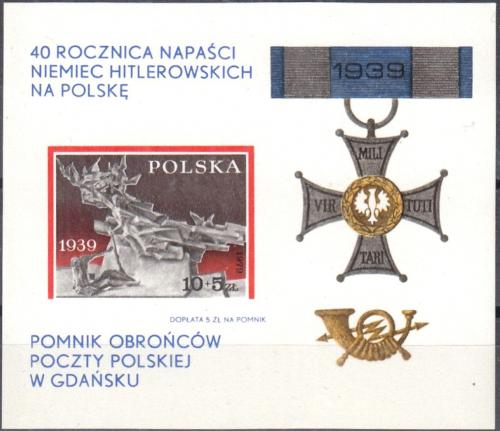 Potovn znmka Polsko 1979 Obsazen Polska, 40. vro Mi# Block 79