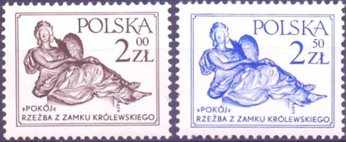 Potovn znmky Polsko 1979 Devn sochy, Andrzej le Brun Mi# 2655-56