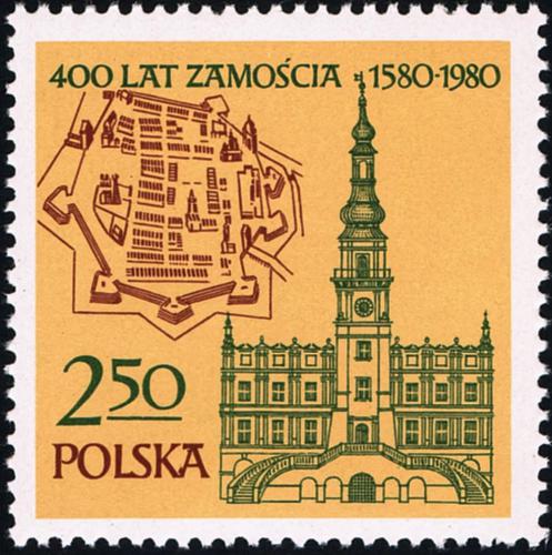 Potovn znmka Polsko 1980 Zamo, 400. vro Mi# 2679