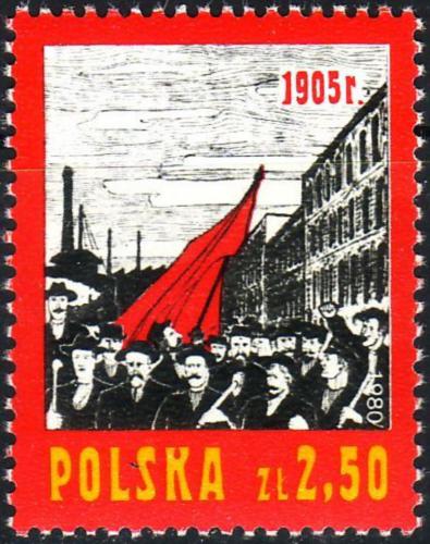 Potovn znmka Polsko 1980 Revoluce roku 1905, 75. vro Mi# 2683
