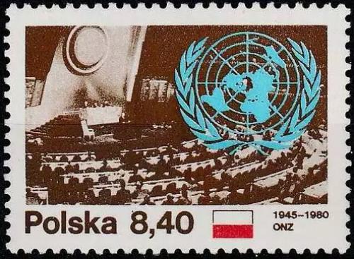 Potovn znmka Polsko 1980 OSN, 35. vro Mi# 2713