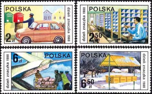 Potovn znmky Polsko 1980 Potovn sluby Mi# 2715-18