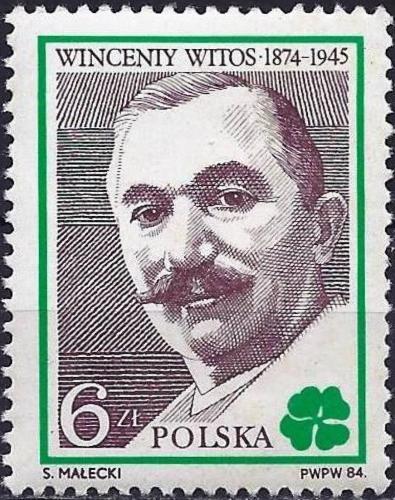 Potovn znmka Polsko 1984 Wincenty Witos, politik Mi# 2905