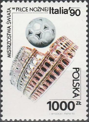 Potovn znmka Polsko 1990 MS ve fotbale Mi# 3268