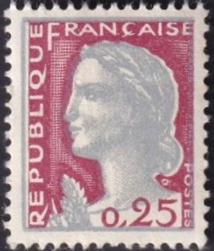 Po�tovn� zn�mka Francie 1960 Marianne Mi# 1316