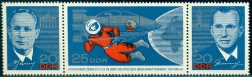 Poštovní známky DDR 1965 Sovìtští kosmonauti Mi# 1138-40