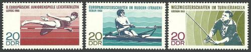 DDR 1968 Šampionáty Mi# 1372-74