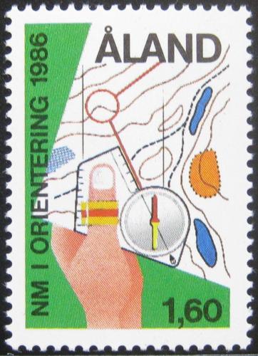Poštovní známka Alandy 1986 MS v orientaèním bìhu Mi# 15