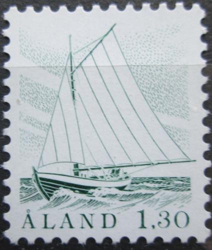 Poštovní známka Alandy 1986 Rybáøská loï Mi# 14