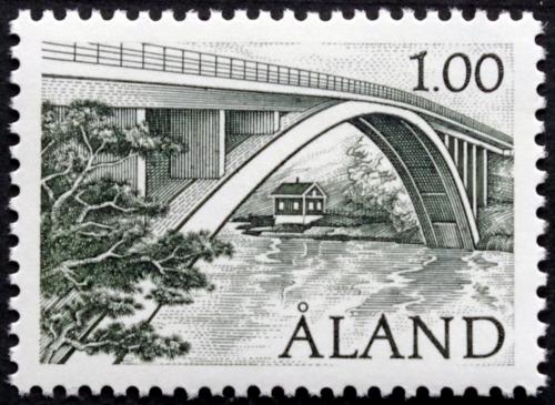 Poštovní známka Alandy 1987 Most Färjsund Mi# 24