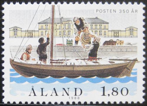 Poštovní známka Alandy 1988 Poštovní služby Mi# 26 Kat 4€