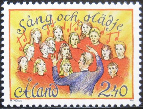 Poštovní známka Alandy 1996 Pevìcký sbor Mi# 115