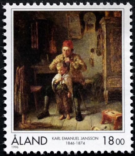 Poštovní známka Alandy 1996 Umìní, Karl Emanuel Jansson Mi# 116 Kat 7€