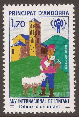 Poštovní známka Andorra Fr. 1979 Mezinárodní rok dìtí Mi# 300