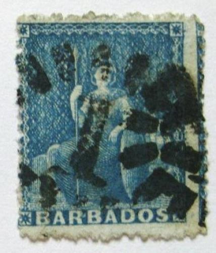 Poštovní známka Barbados 1870 Britannia Mi# 12A Kat 80€
