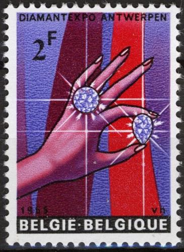 Poštovní známka Belgie 1965 Výstava Diamantexpo v Antverpách Mi# 1373