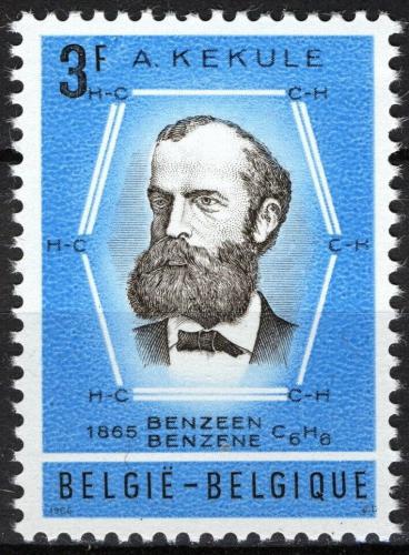 Poštovní známka Belgie 1966 August Kekulé, chemik Mi# 1439