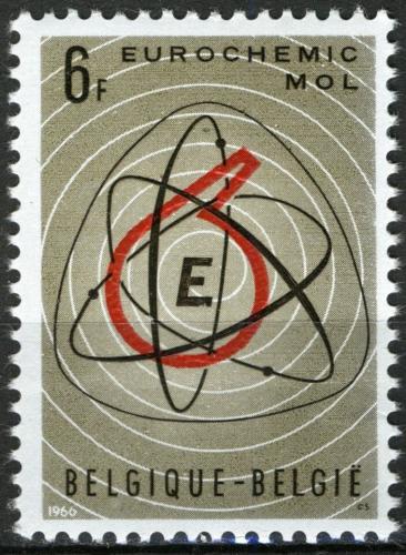 Poštovní známka Belgie 1966 Molekula Mi# 1438