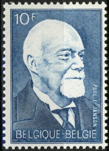 Poštovní známka Belgie 1967 Paul-Émile Janson, politik Mi# 1470