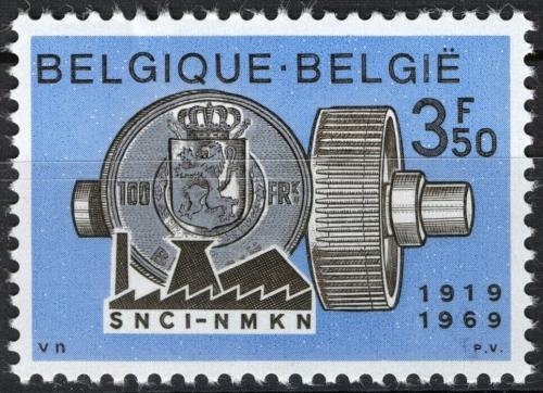 Potovn znmka Belgie 1969 Ozuben kolo a mince Mi# 1573