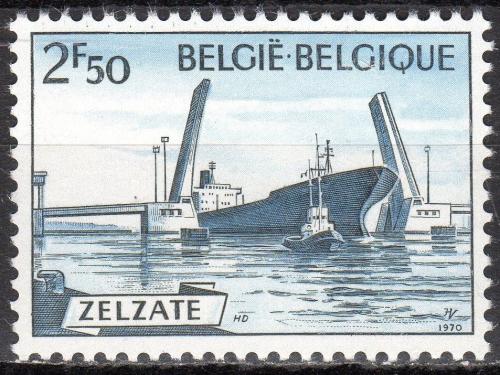 Poštovní známka Belgie 1970 Kanál Ghent–Terneuzen Mi# 1594