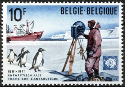 Poštovní známka Belgie 1971 Smlouva o Antarktidì, 10. výroèí Mi# 1643