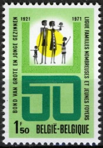 Potovn znmka Belgie 1971 Svaz rodin s dtmi, 50. vro Mi# 1650