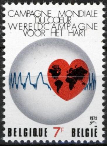 Potovn znmka Belgie 1972 Svtov msc srdce Mi# 1675